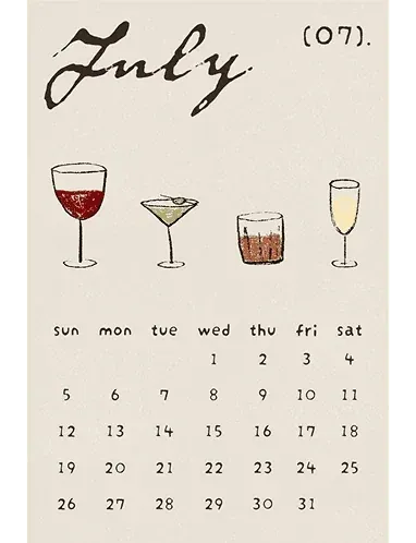 Illustrated calendar