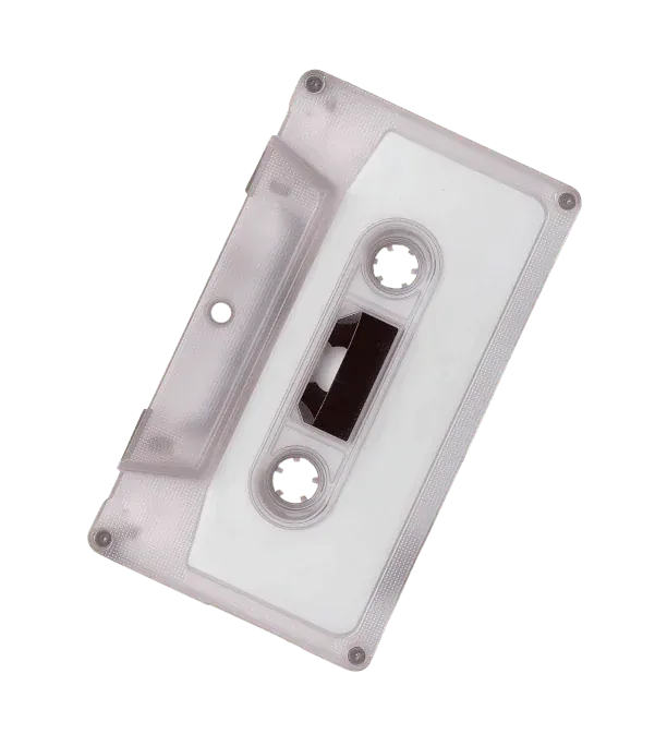 Clear cassette tape